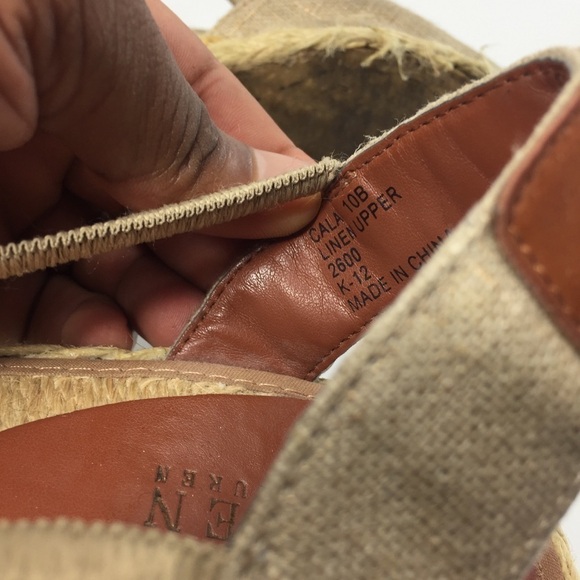 Ralph Lauren Cala Sz 10B Canvas Platform Wedges - Picture 7 of 8
